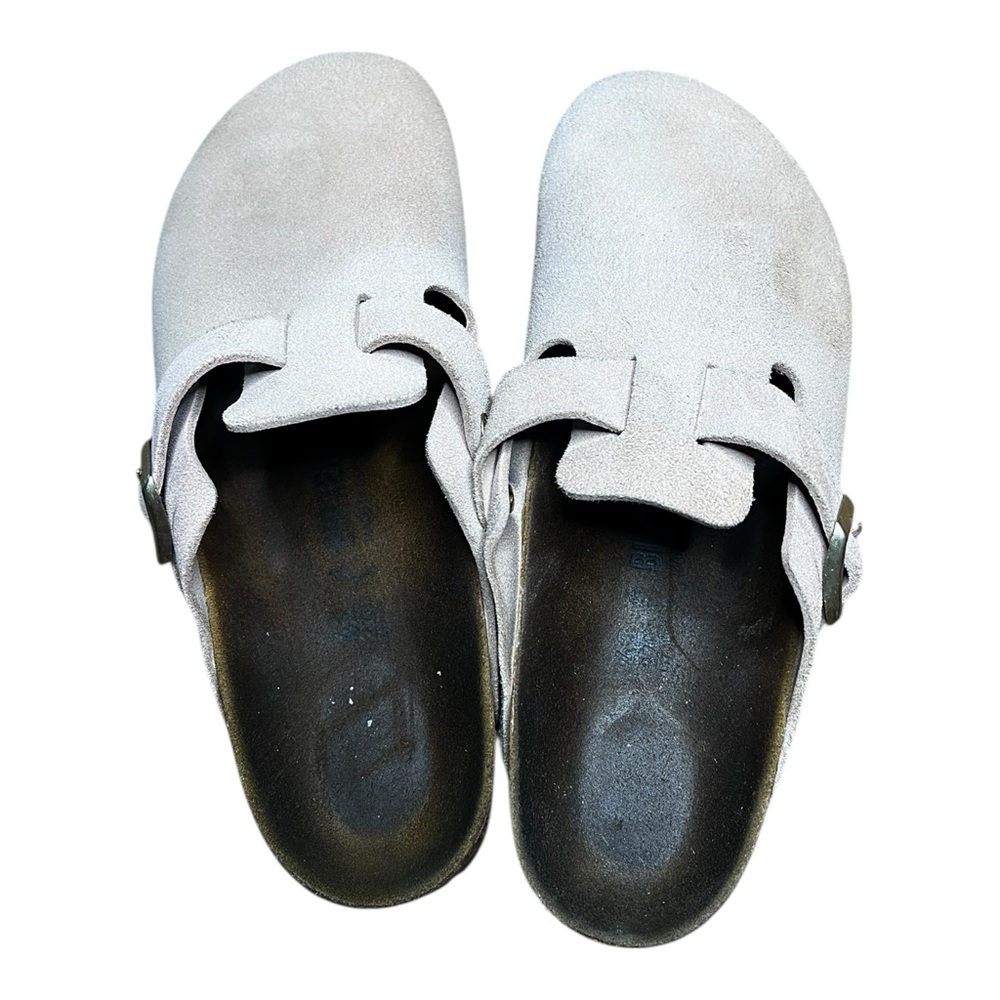Birkenstock Boston Suede Clogs Very Pale Pink EU 42 Men’s  9–9.5 Women’s 11.5 12 - Picture 5 of 11